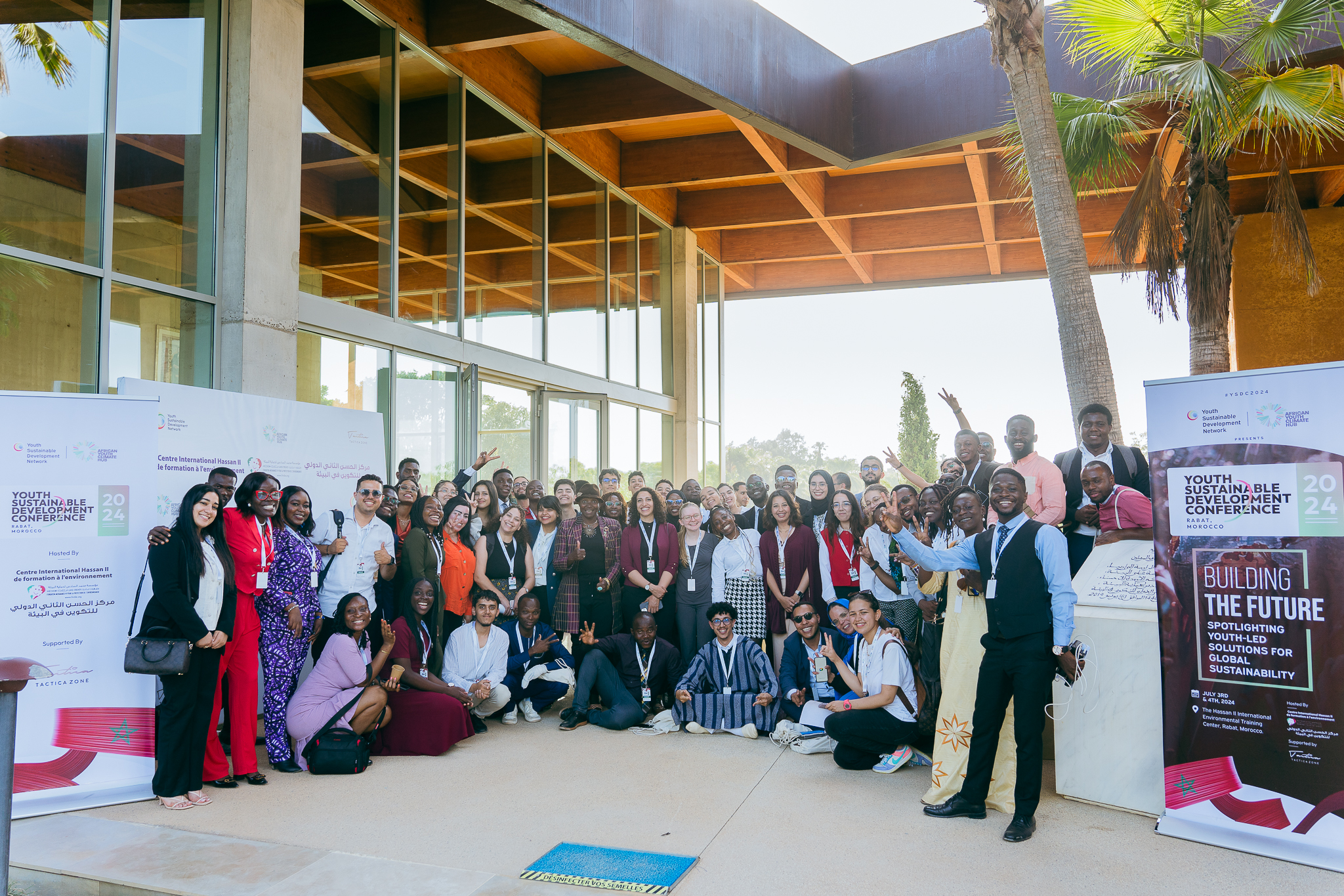 At the end of the conference, all delegates, speakers, and hosts gathered for a group picture