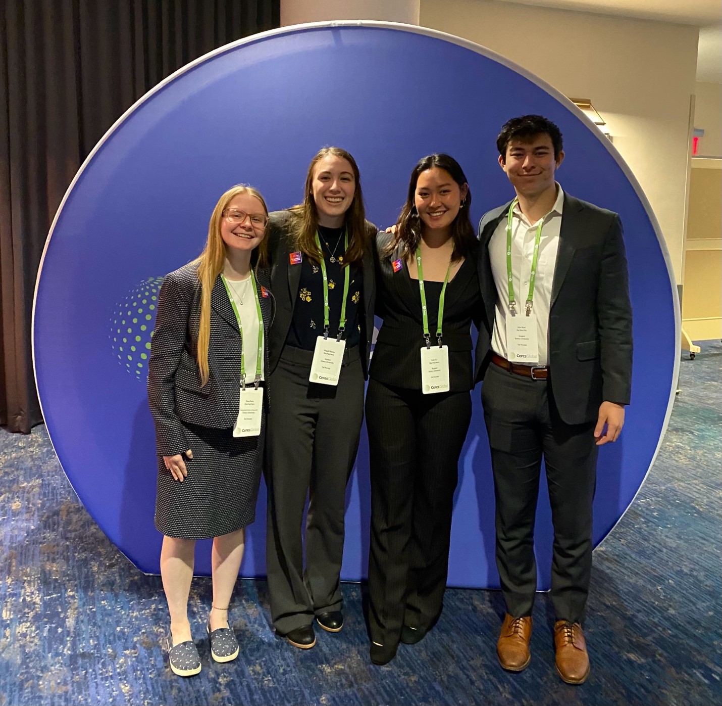 Emory students at the Ceres Global Conference