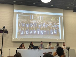 Discussion on Youth4Adaptation, which aims to get youth involved in adapting to climate change