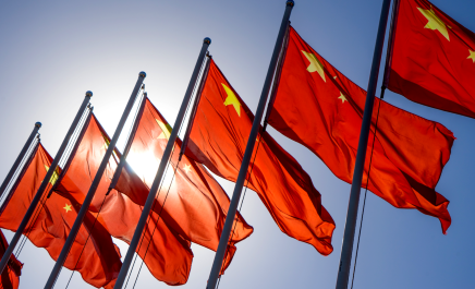 China flags